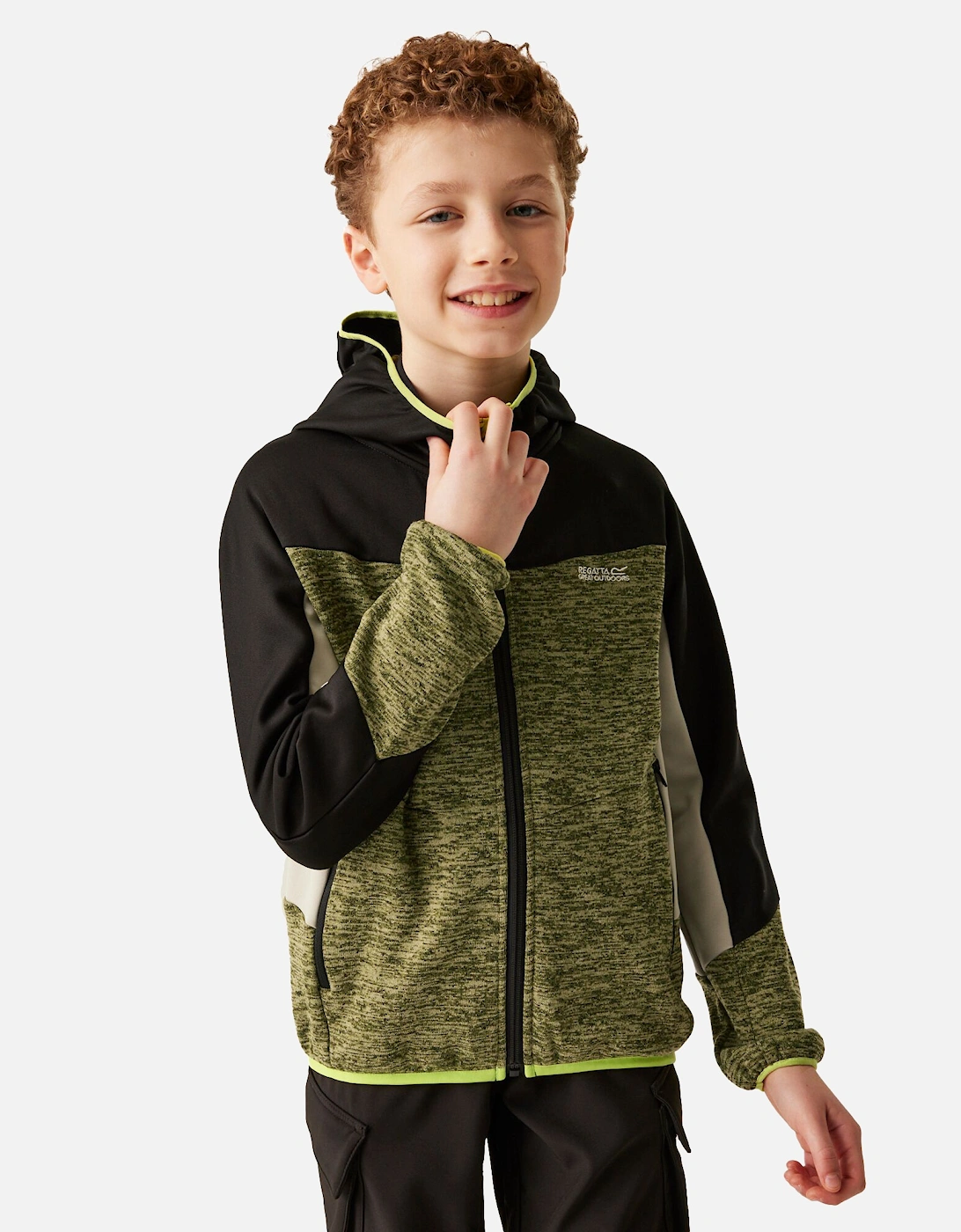 Childrens/Kids Dissolver IX Marl Full Zip Fleece Jacket