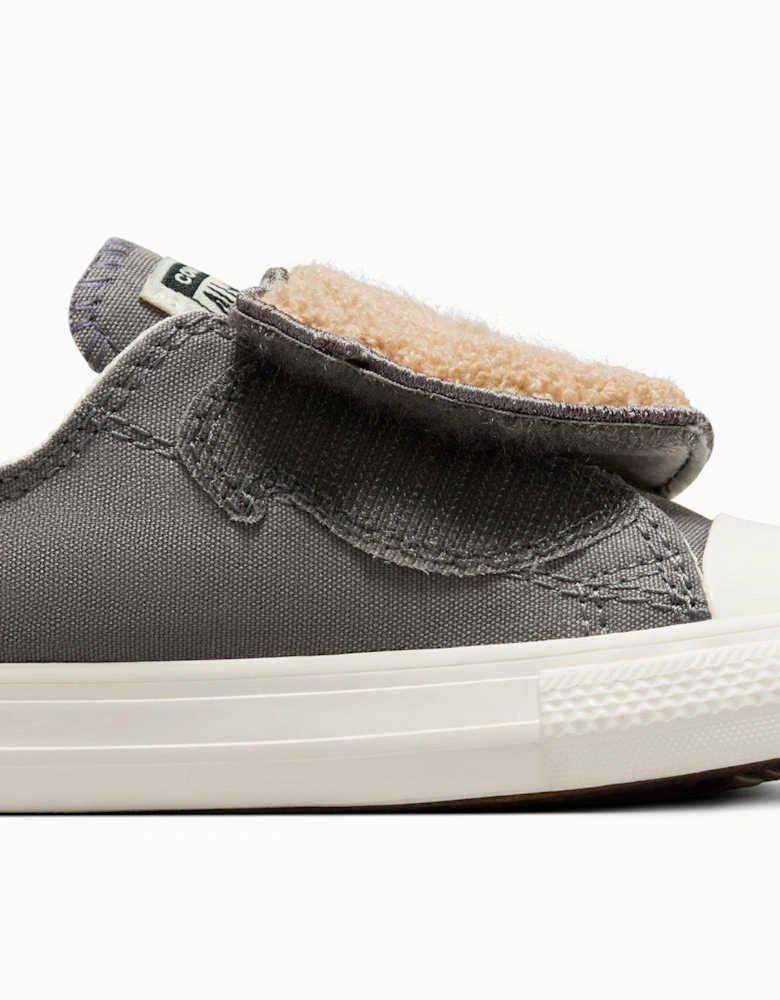 Infant Cozy Essentials Chuck Taylor All Star One Strap Trainers - Grey