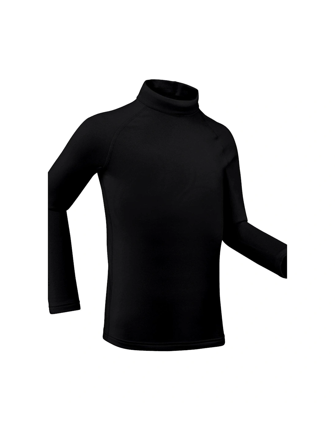 Kids Baselayer Top Ski 500 Black