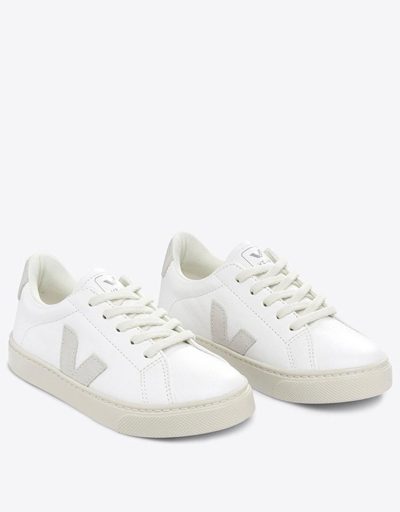 Junior Small Esplar Laces Trainers - White/Beige