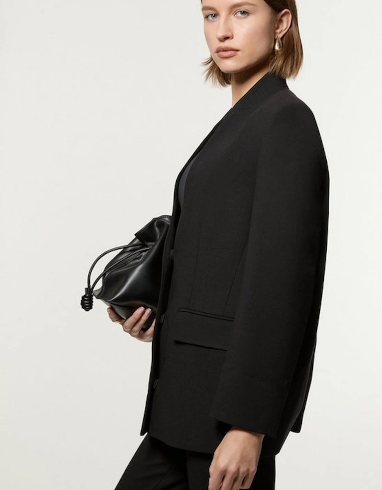 Compact Stretch Essential Oversize Tailored Blazer