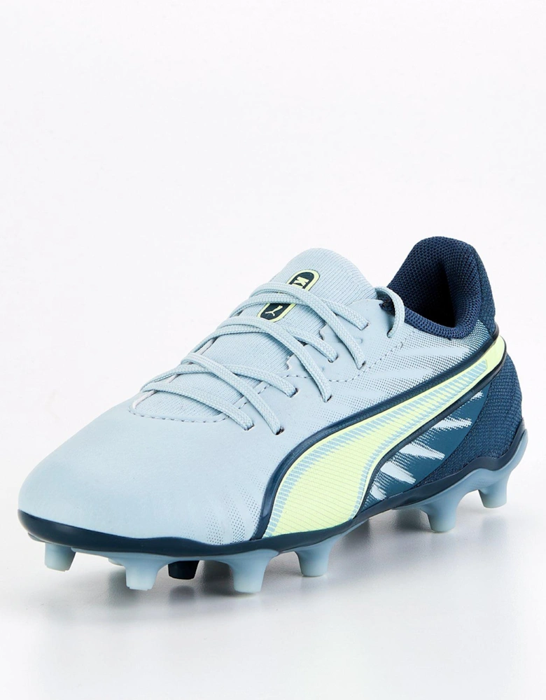 Junior King Match Firm Ground Football Boots - Grey