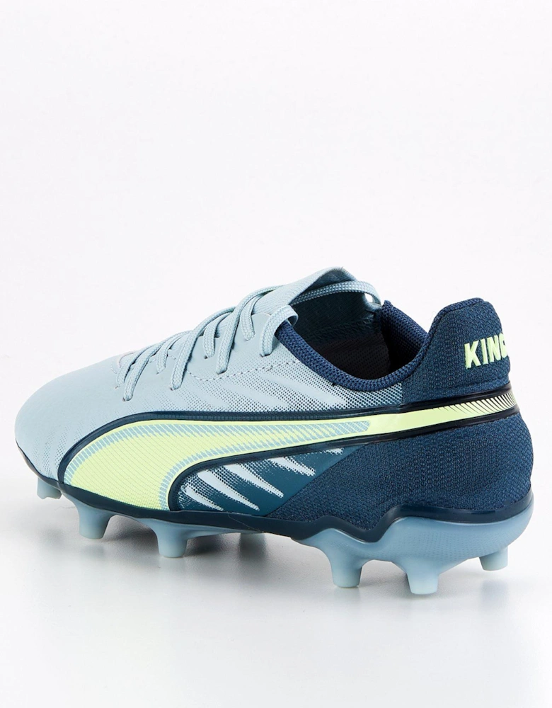 Junior King Match Firm Ground Football Boots - Grey