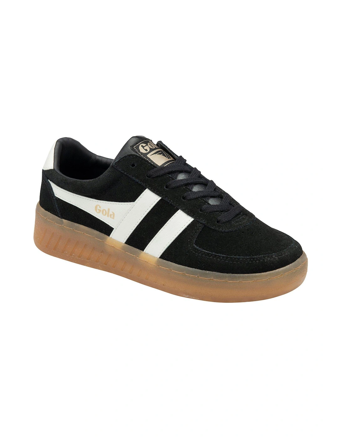 Women's Grandslam Suede Trainers - Black