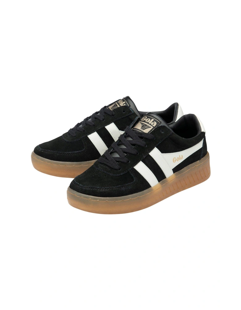 Women's Grandslam Suede Trainers - Black