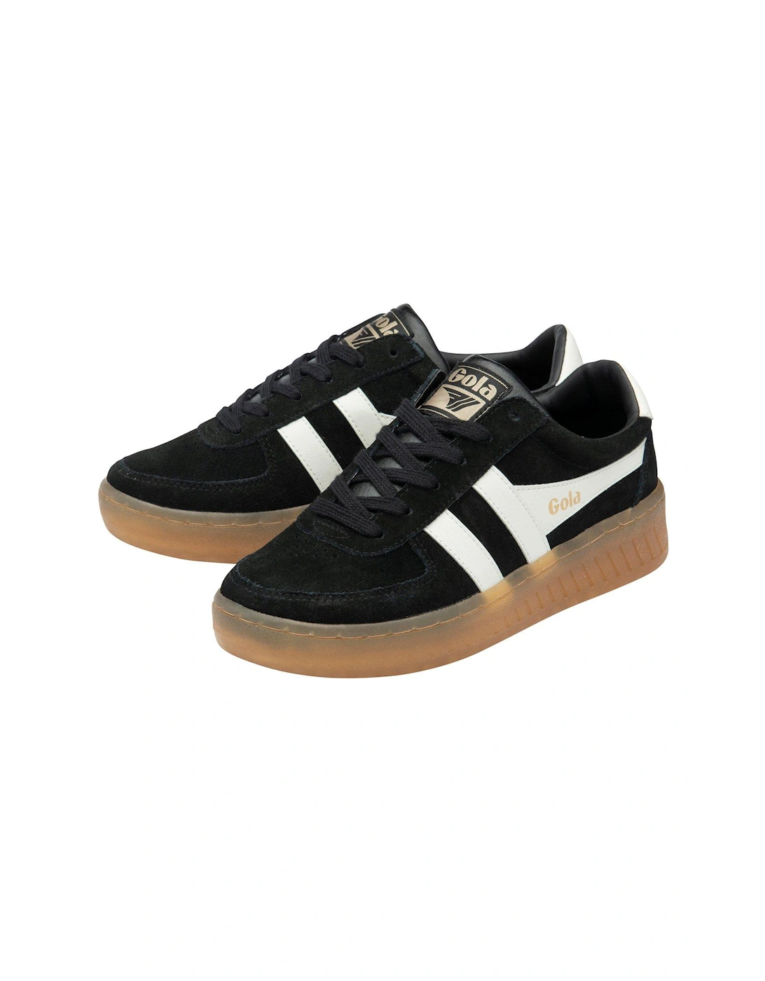 Women's Grandslam Suede Trainers - Black