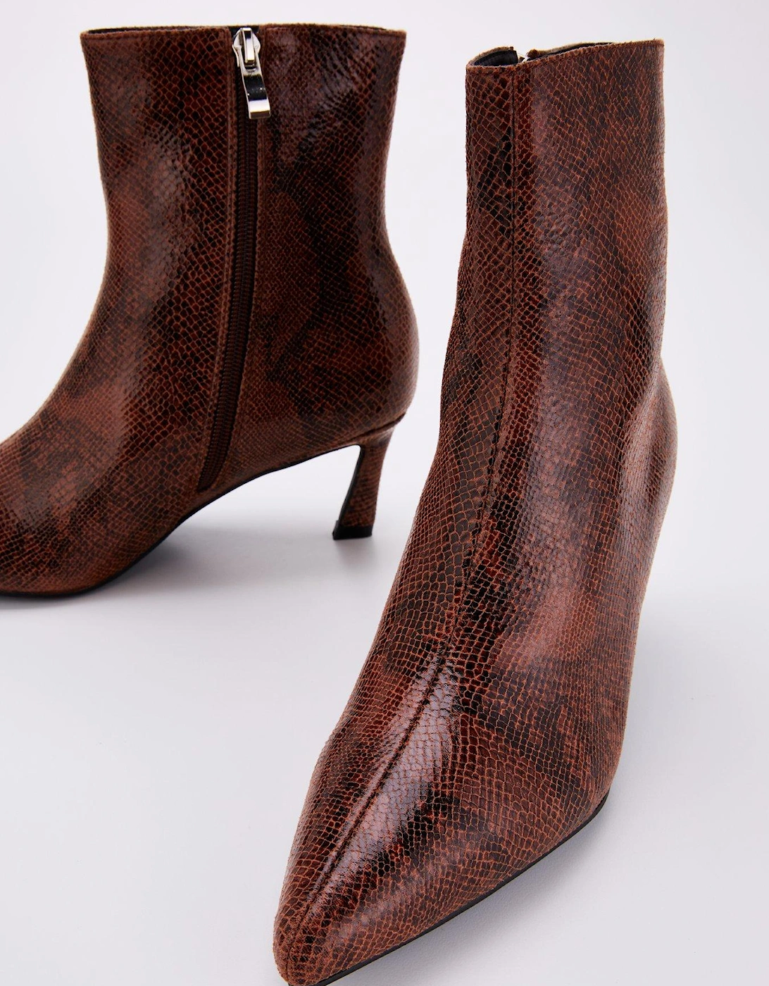 Henton Ankle Boots - Snake - Print