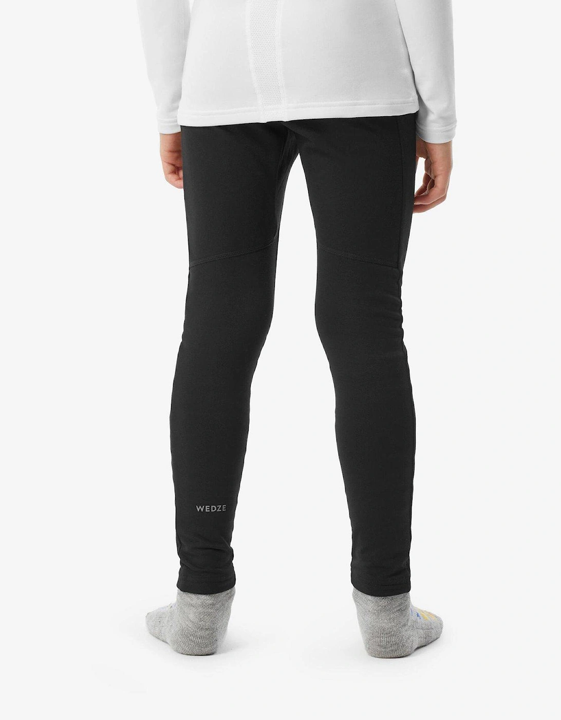 Kids' Baselayer Bottom Ski 500 - Black