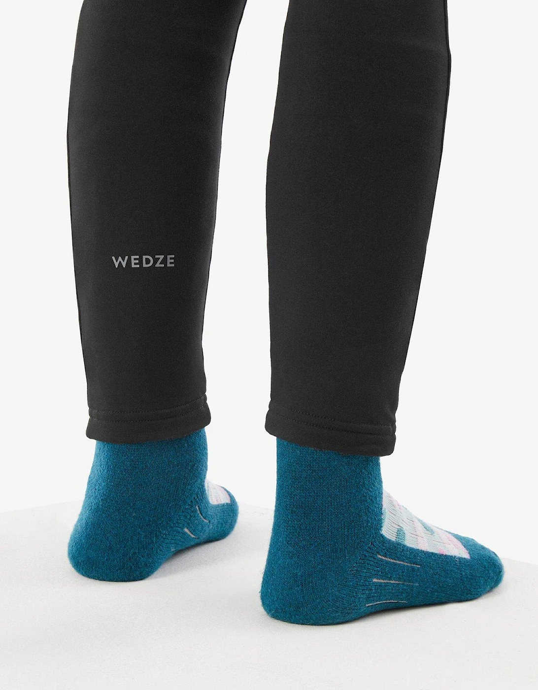 Kids' Baselayer Bottom Ski 500 - Black