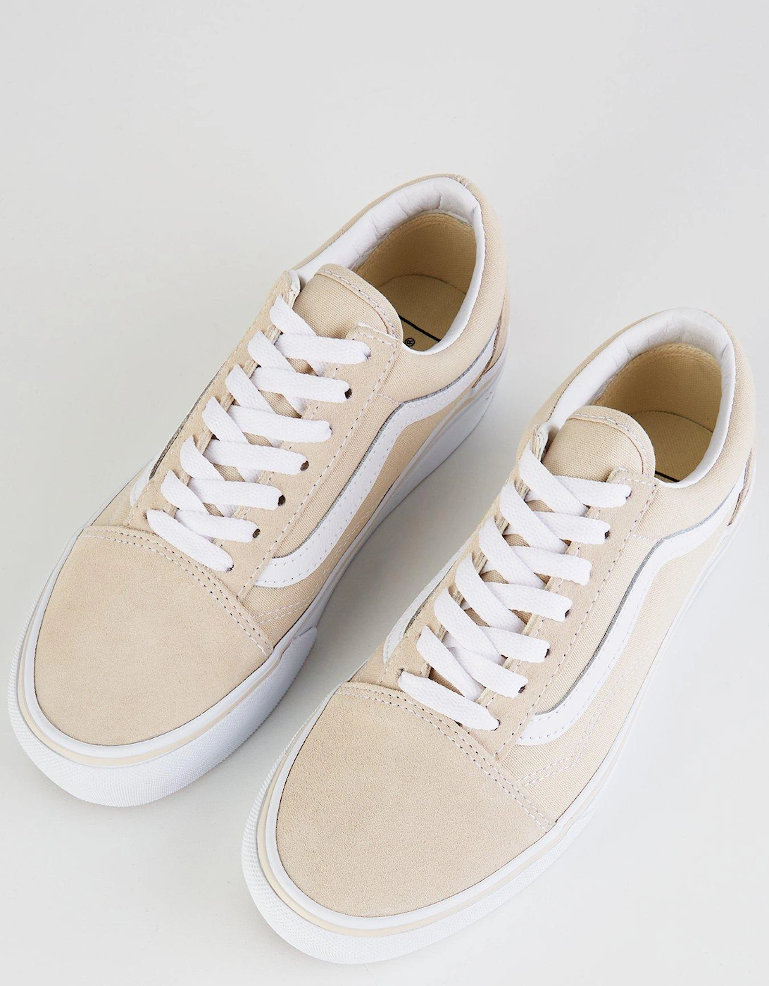 Womens Old Skool Platform Trainers - Blue - Beige