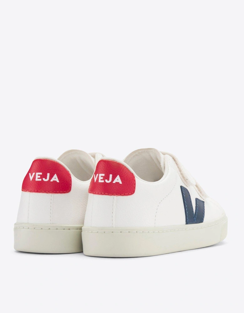 Boys Small Esplar Trainers - White/Navy