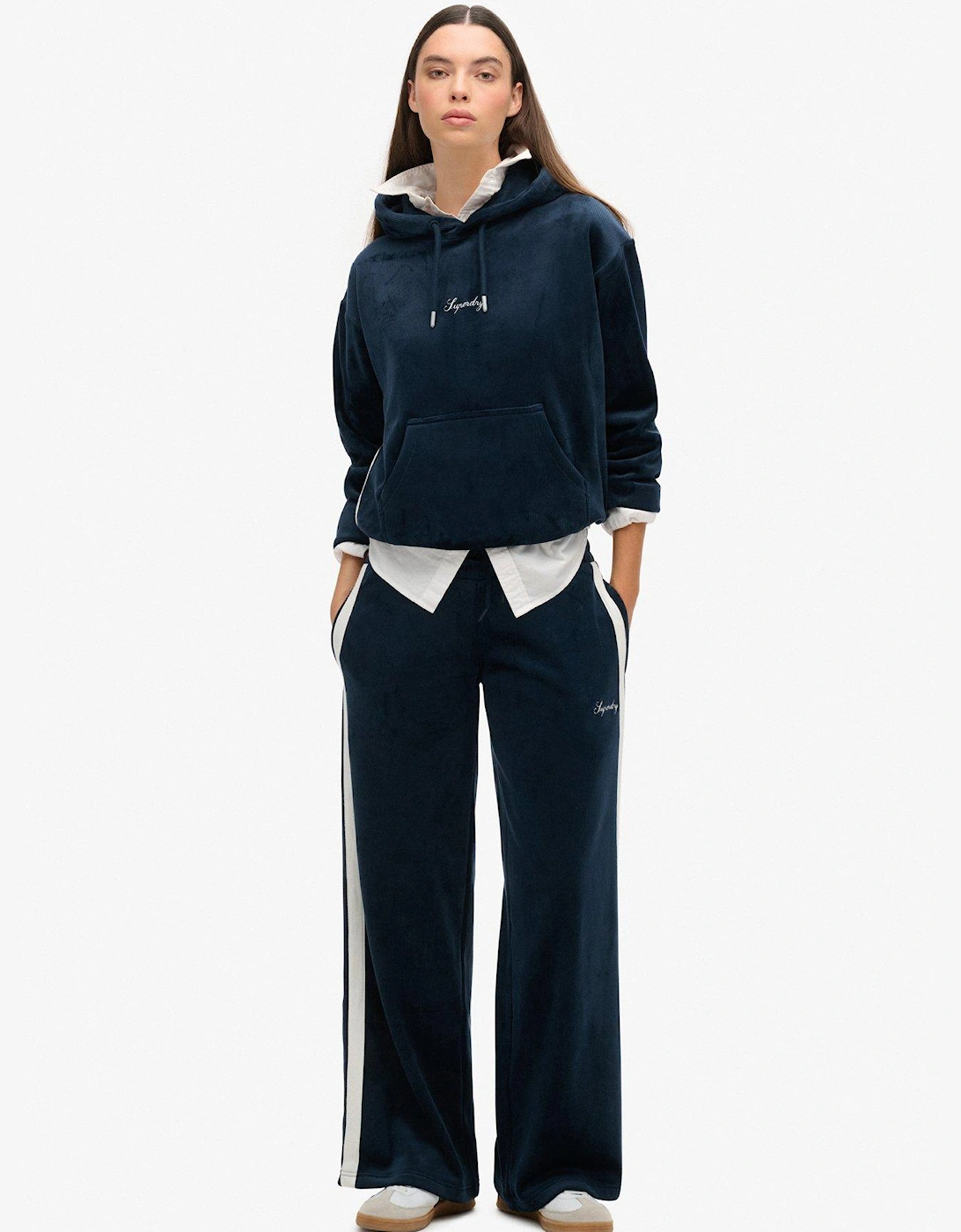 Country Club Velour Jogger - Navy