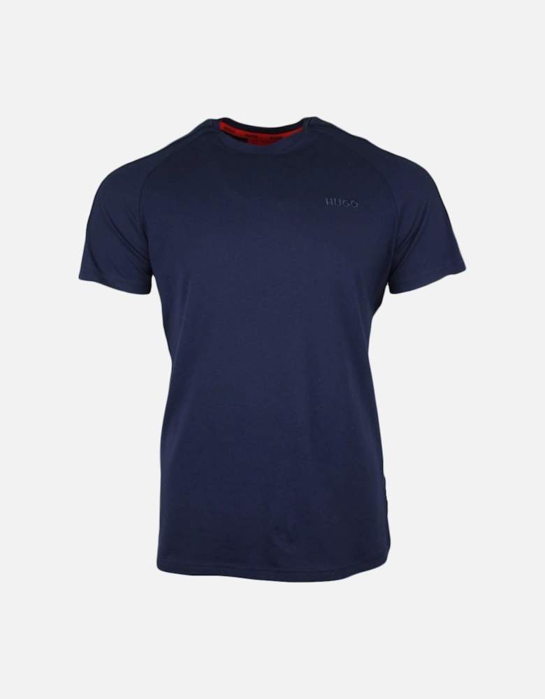 Tonal Logo Stretch Cotton T-Shirt, Dark Blue