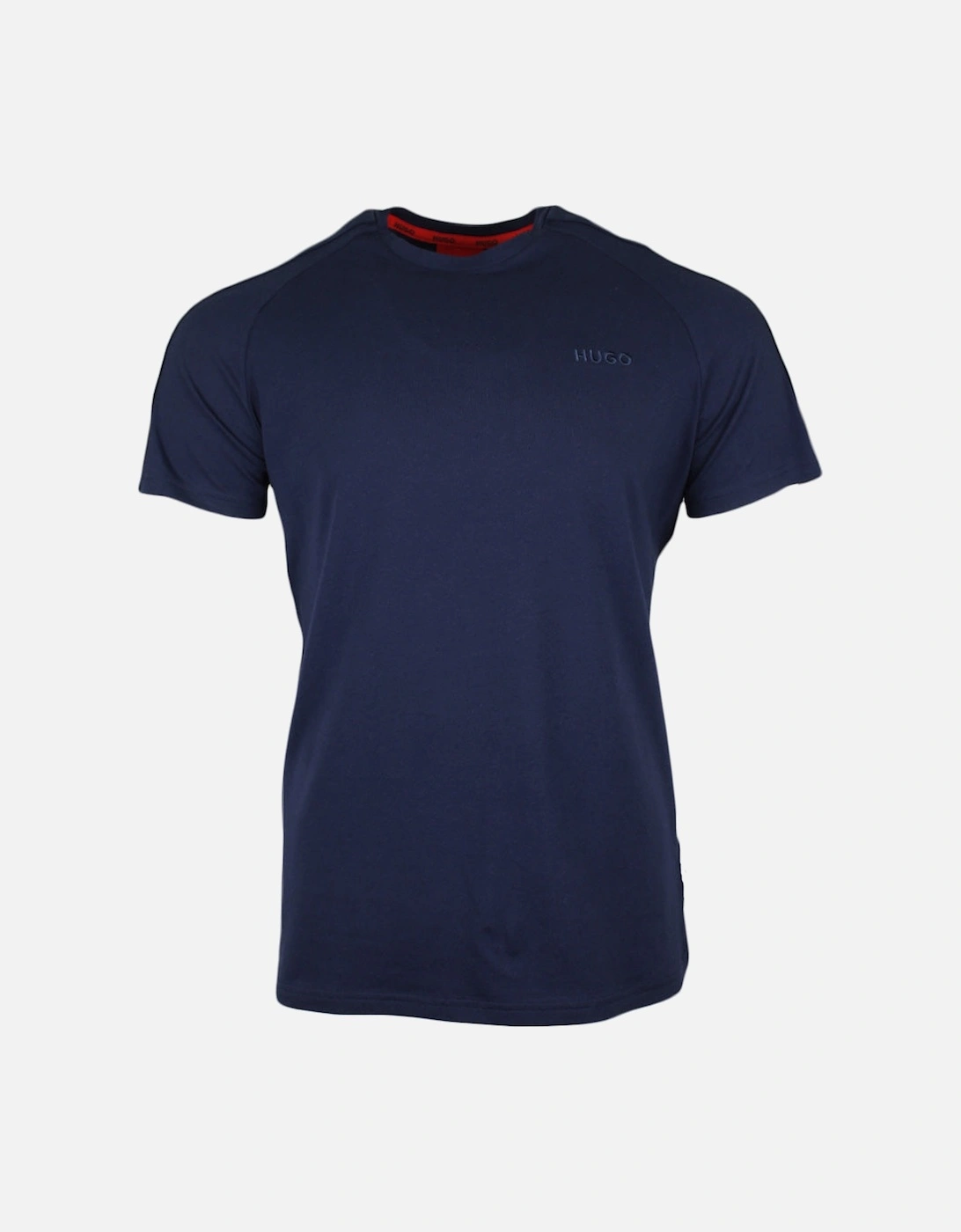 Tonal Logo Stretch Cotton T-Shirt, Dark Blue, 3 of 2