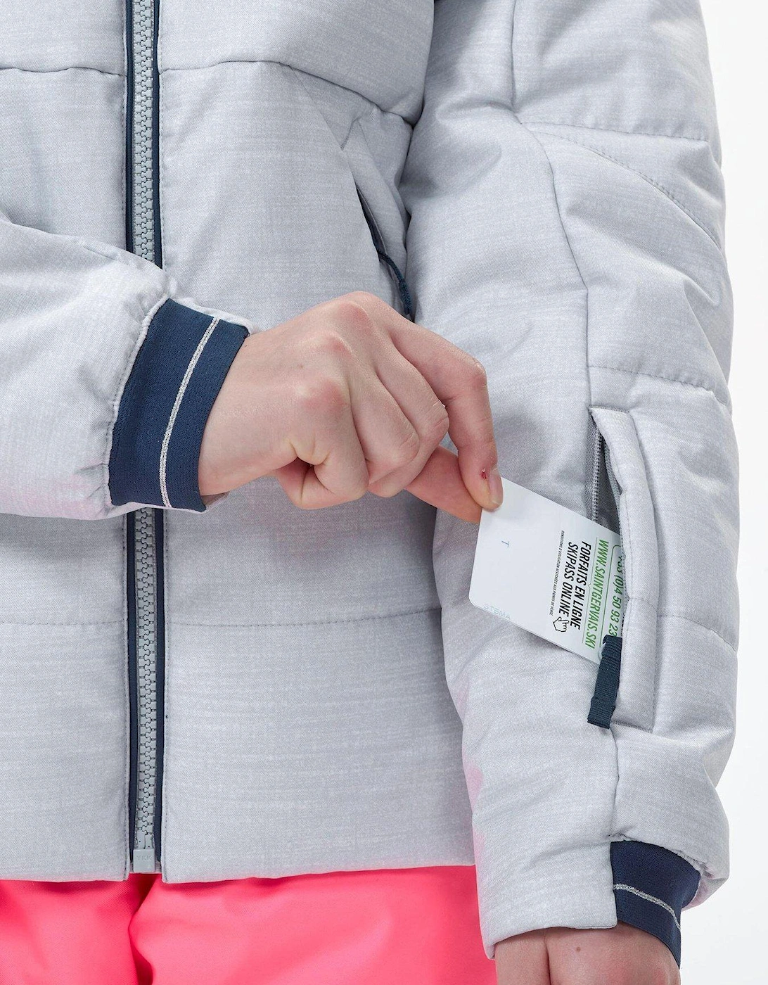 Unisex Kids P 180 Warm Ski Jacket - Grey