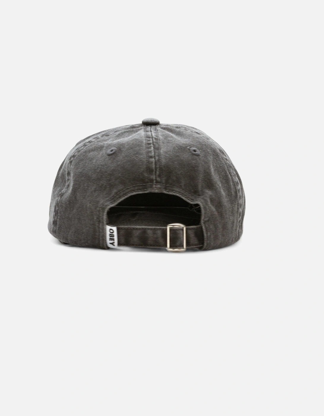 Pigment Lowercase 6 Panel Snapback Cap - Pigment Black