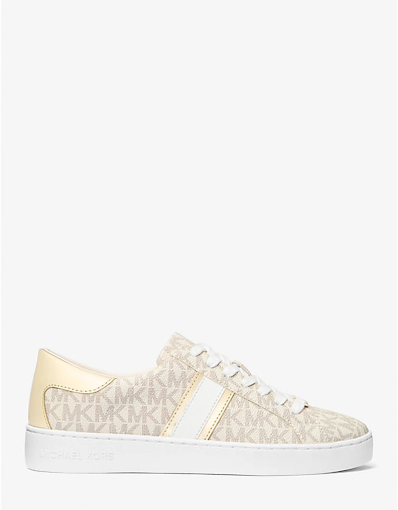 Keaton Metallic Striped Signature Logo Sneaker