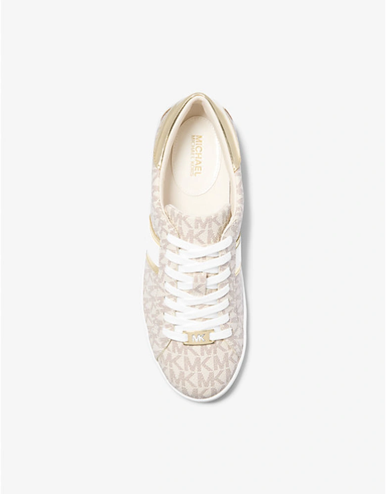 Keaton Metallic Striped Signature Logo Sneaker