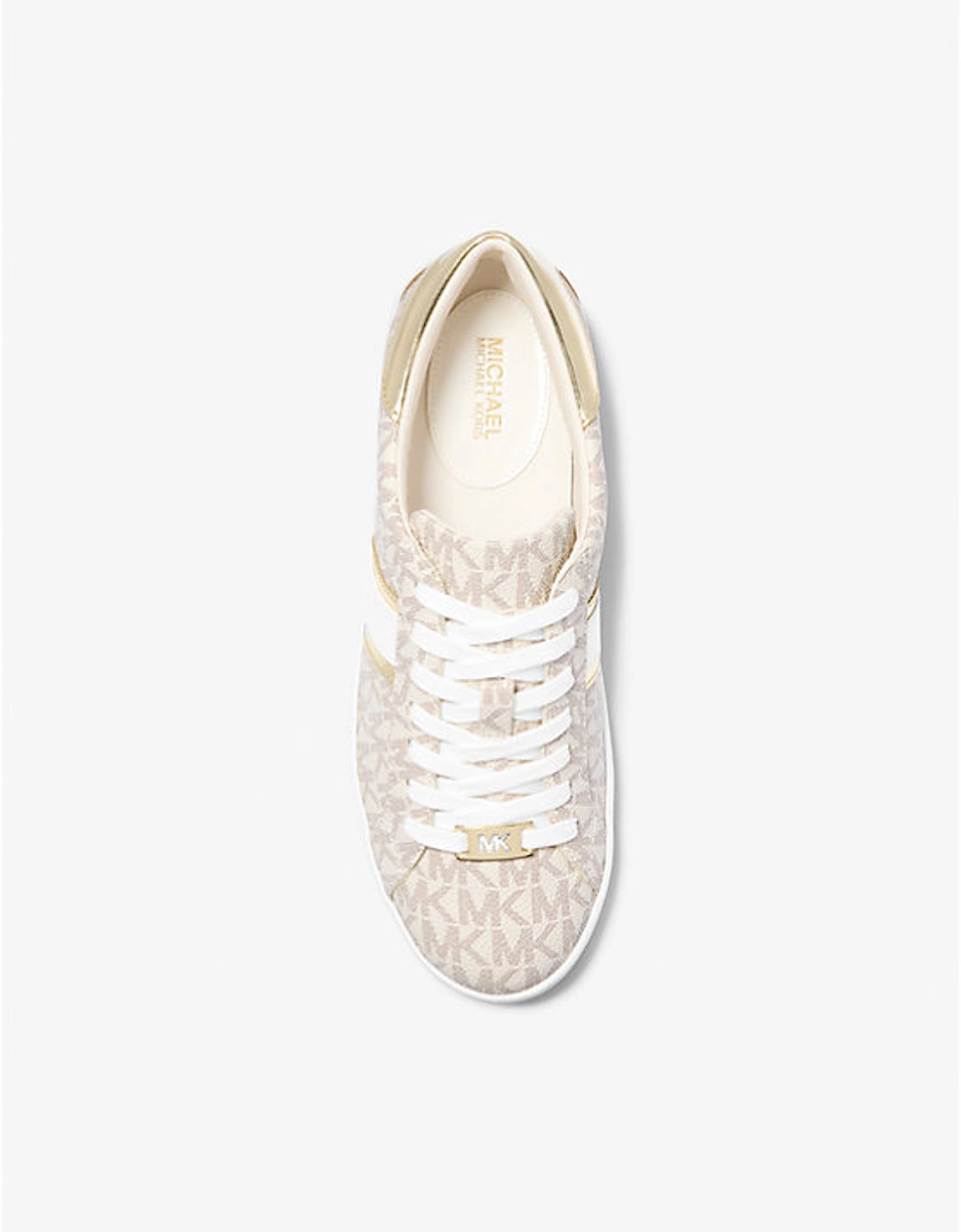 Keaton Metallic Striped Signature Logo Sneaker