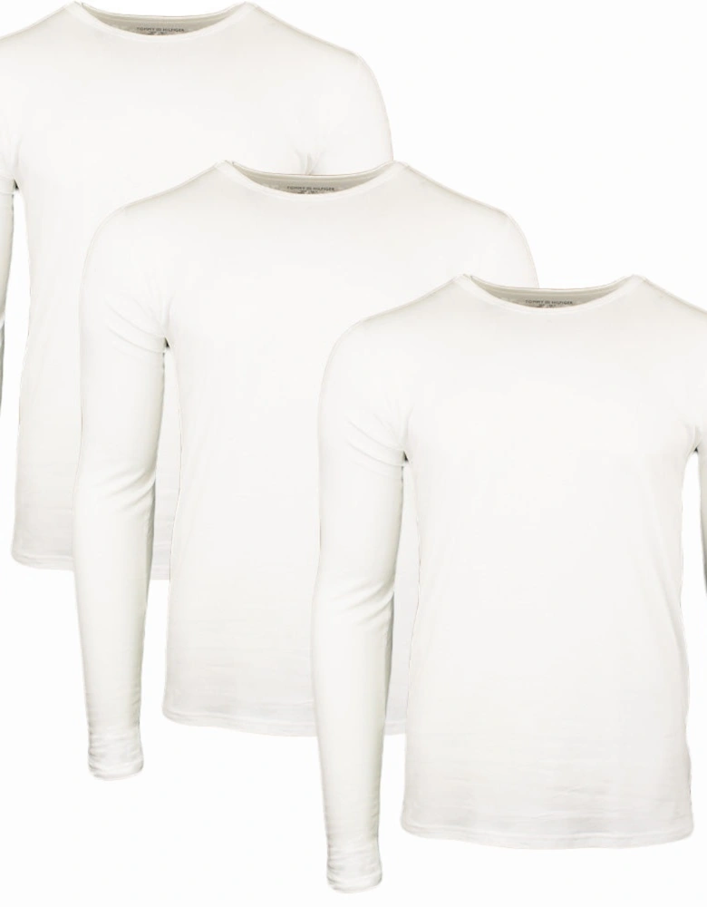 3-Pack Premium Essentials Long Sleeve T-Shirts, White