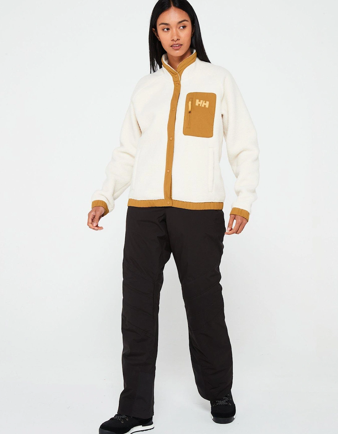 Womens Imperial Pile Snap - Cream