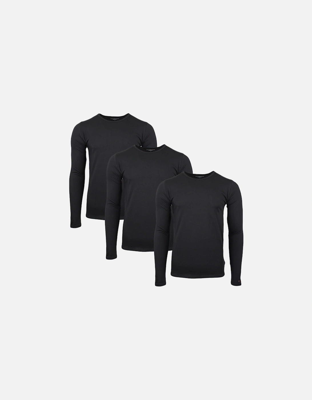 3-Pack Premium Essentials Long Sleeve T-Shirts, Black, 3 of 2