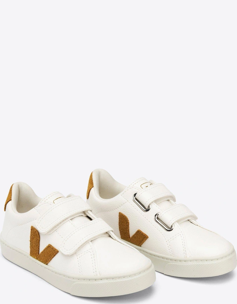 Kid's Esplar Trainers - White/Brown