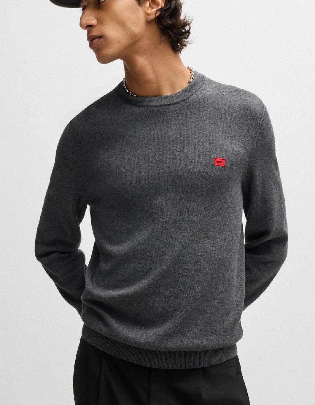 HUGO San Cassius Mens Crew Neck Sweater