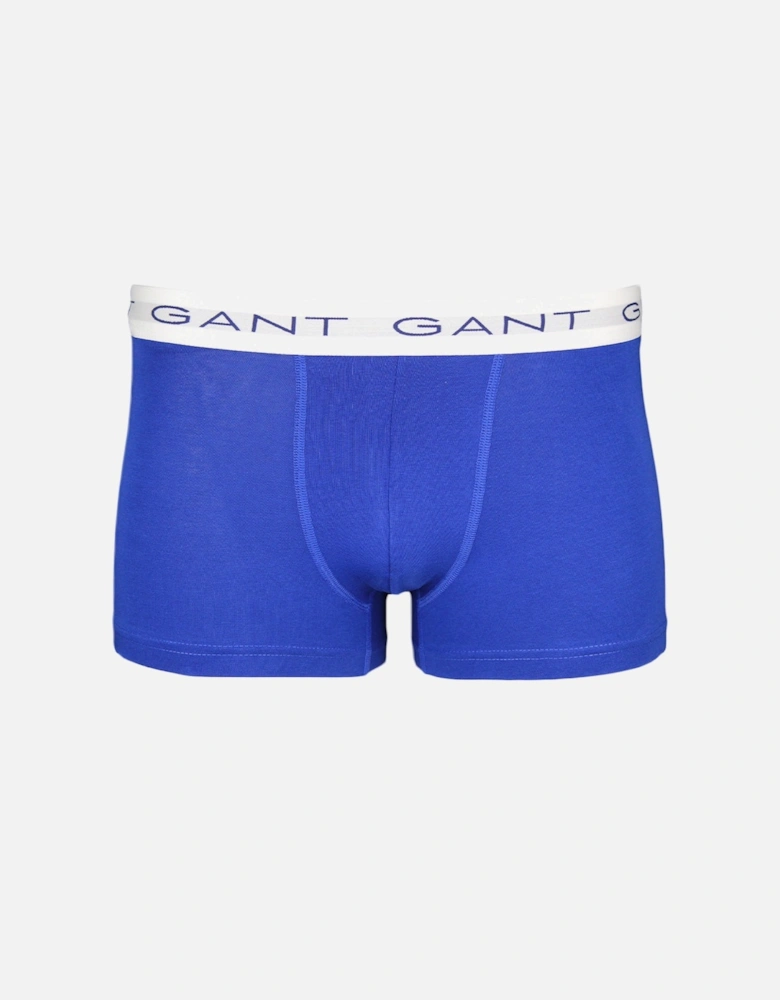 5-Pack Contrast Waistband Boxer Trunks, Navy/Blue/White/Red
