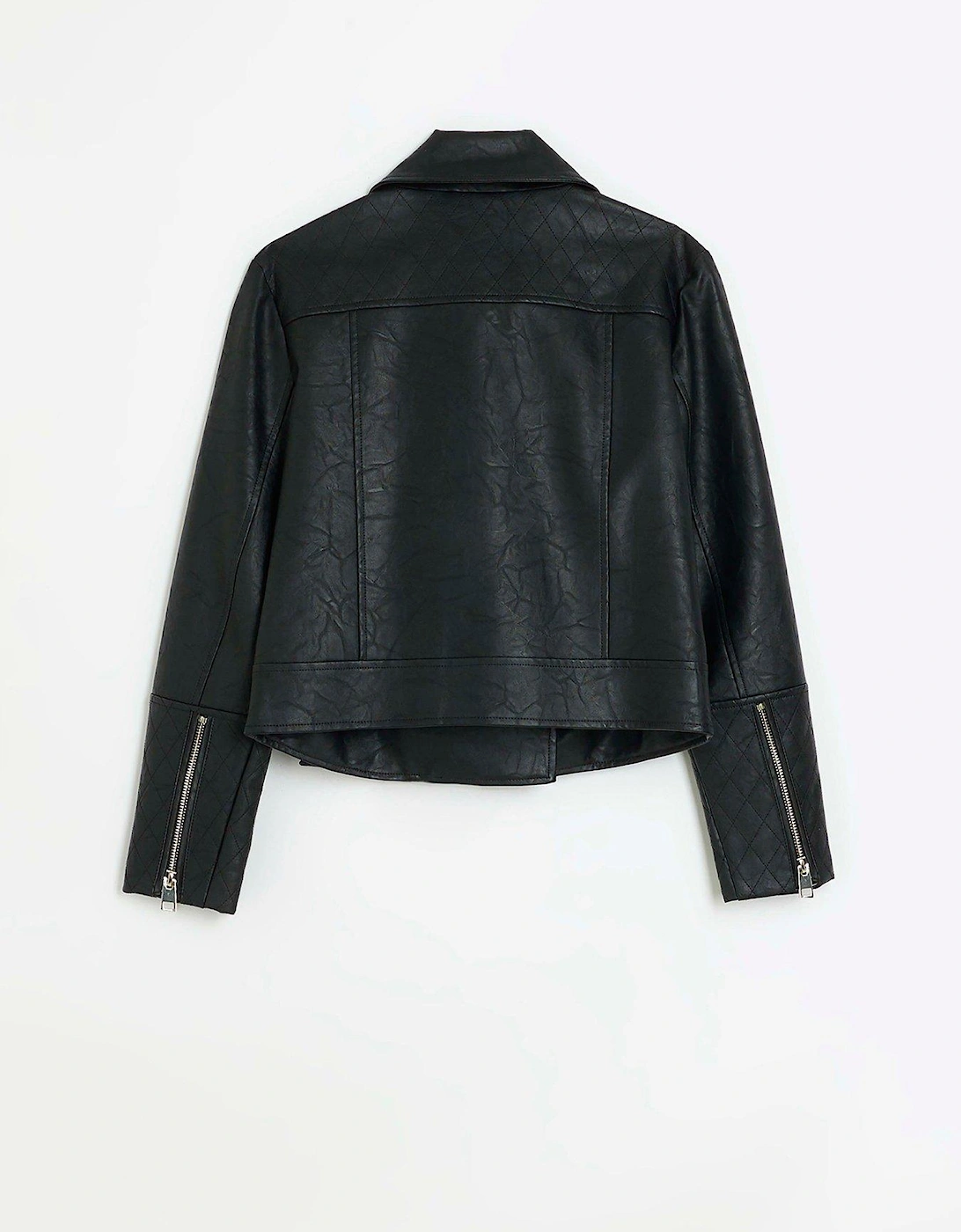 Pu Biker Jacket - Black