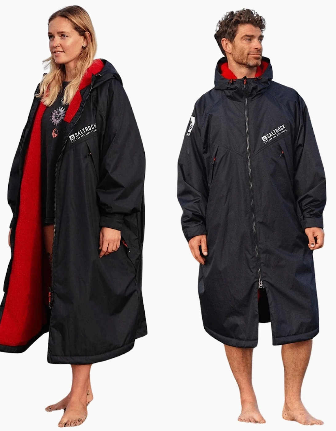 Saltrock Unisex Black Adults Four Seasons Robe Recycled Changing Robe - Size: Xs