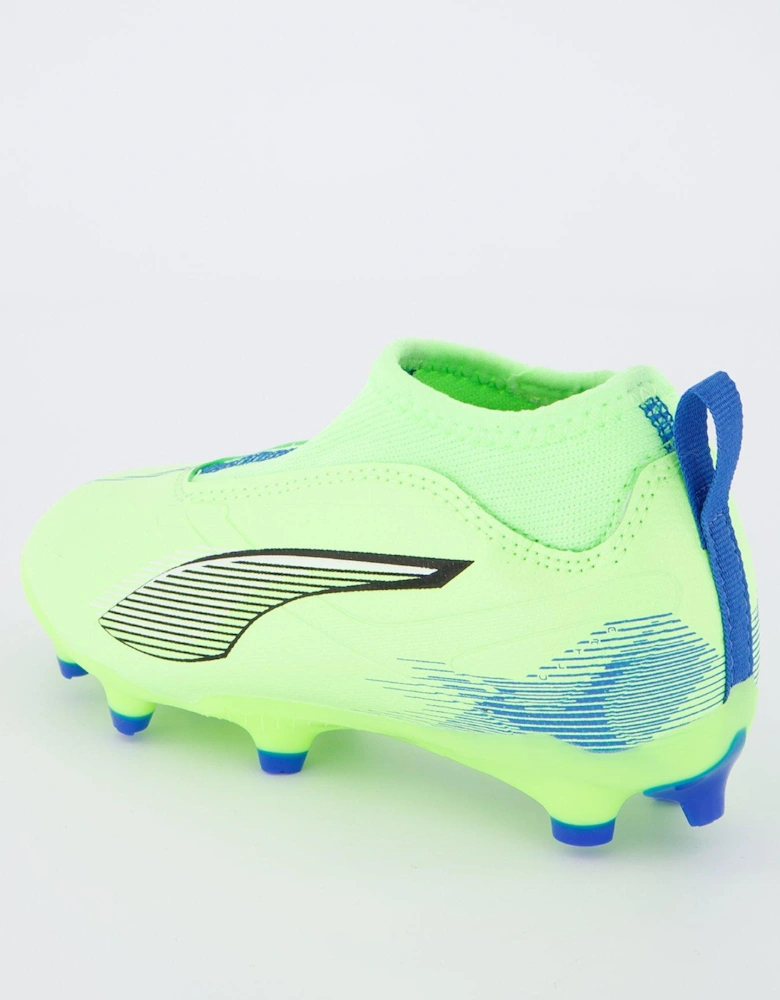 Junior Ultra 5+ Match Laceless Firm Ground Football Boots - Blue