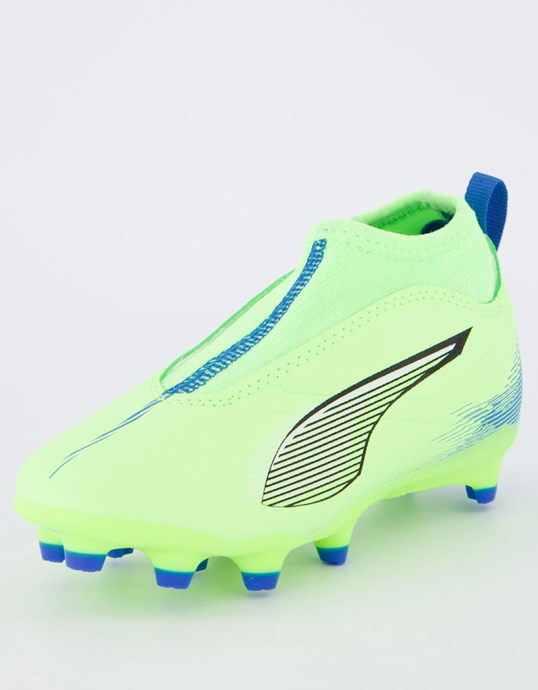 Junior Ultra 5+ Match Laceless Firm Ground Football Boots - Blue