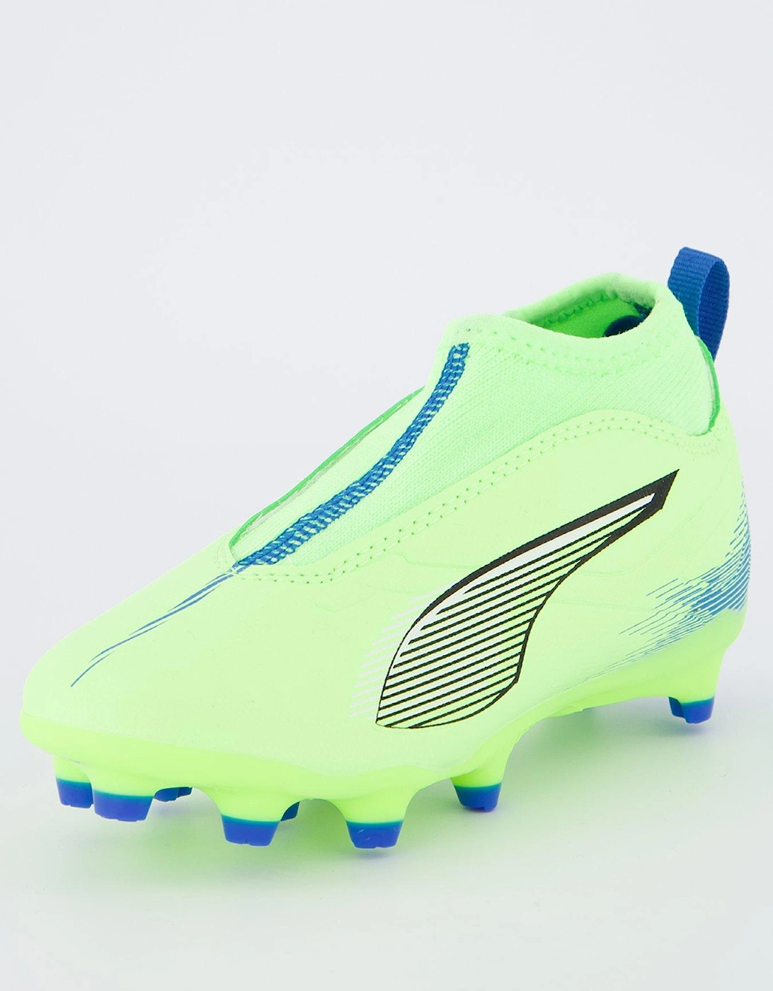 Junior Ultra 5+ Match Laceless Firm Ground Football Boots - Blue