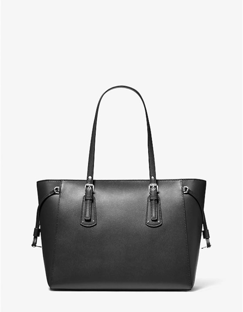 Voyager Medium Crossgrain Leather Tote Bag