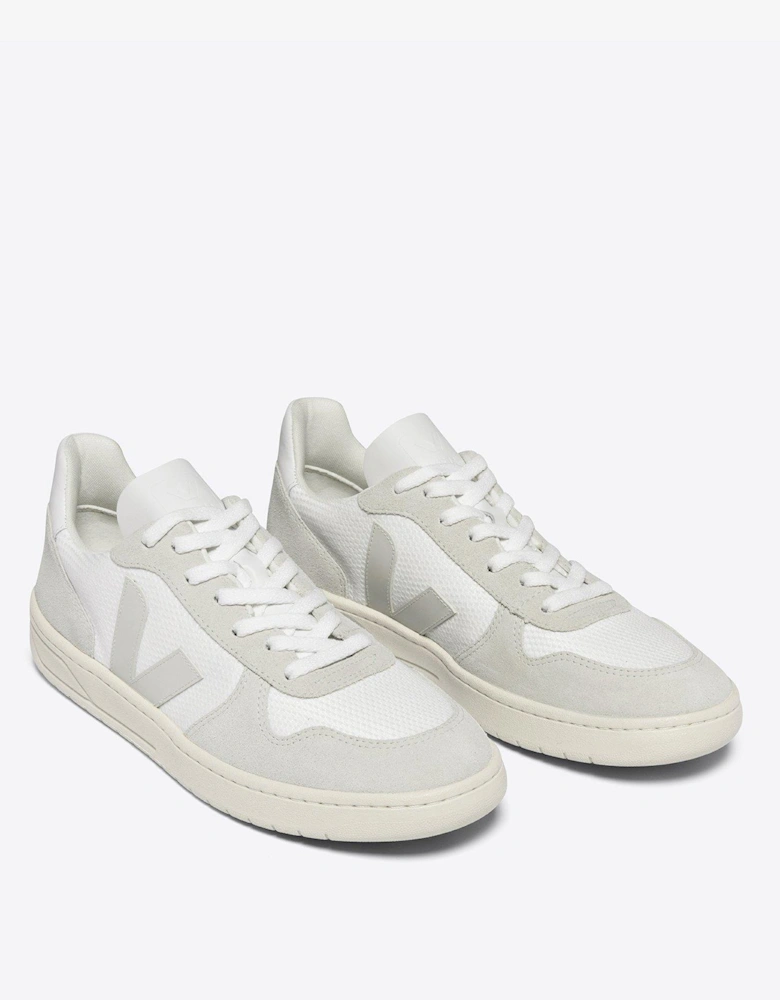 Womens V-10 Trainers - White/Grey