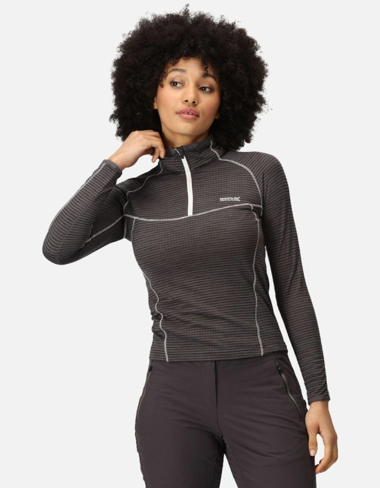 Womens Ladies Yonder Half Zip Long Sleeve Moisture Wicking Top