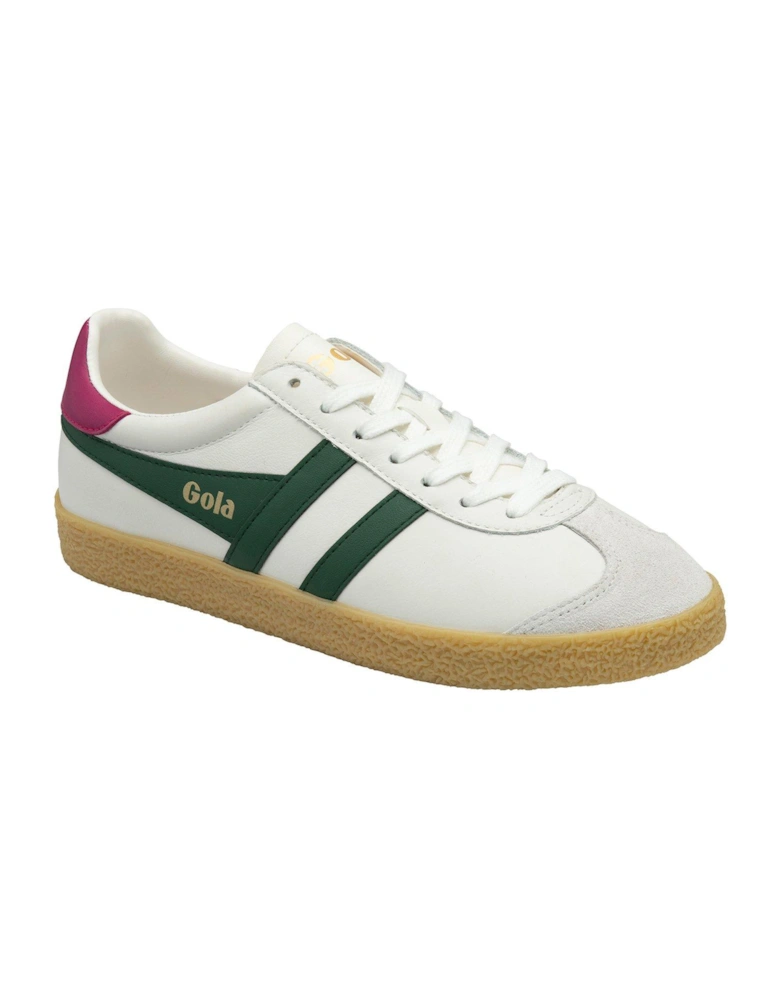 Women's Medallist Leather Trainers - White Multi