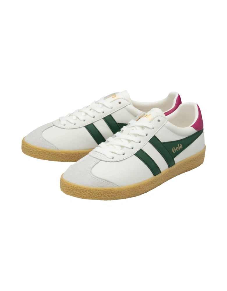 Women's Medallist Leather Trainers - White Multi