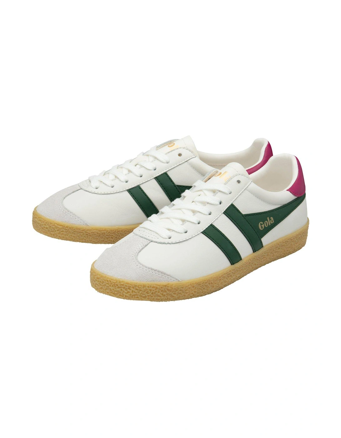 Women's Medallist Leather Trainers - White Multi