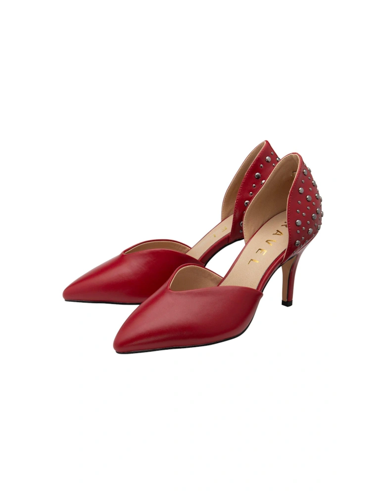 Mulben Two Part Heels - Red