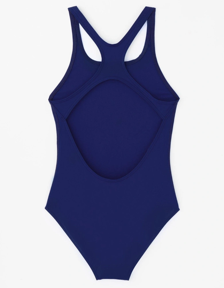 Girls Team Pro Solid Swimsuit - Navy