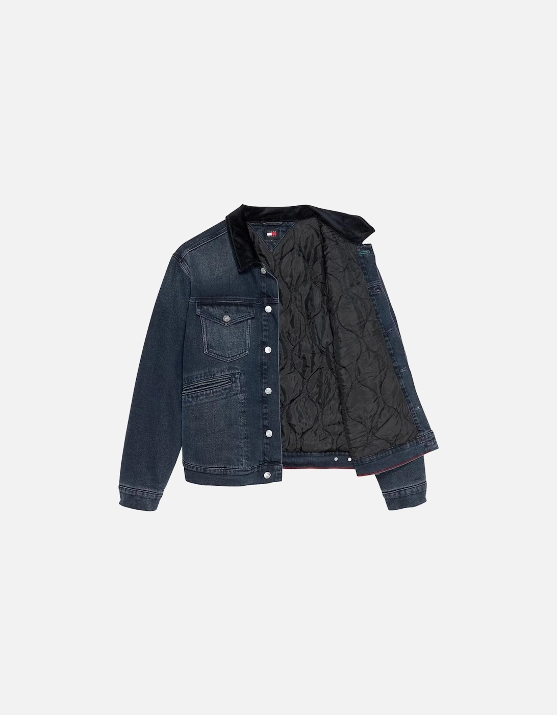 TMJ Isaac Quilted Denim Jacket - Dark Denim