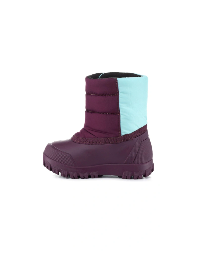 Kids' Warm Baby Apres-Ski Snow Boots - Purple/Turquoise