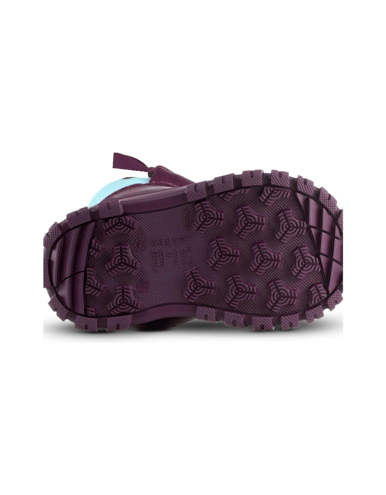 Kids' Warm Baby Apres-Ski Snow Boots - Purple/Turquoise