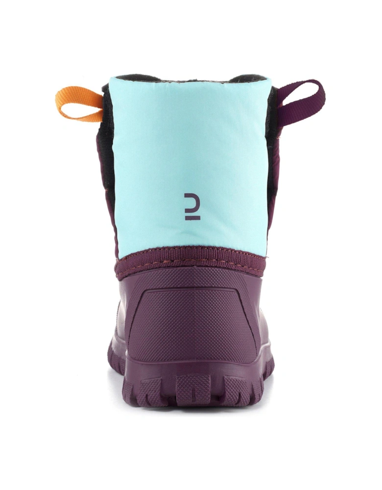 Kids' Warm Baby Apres-Ski Snow Boots - Purple/Turquoise