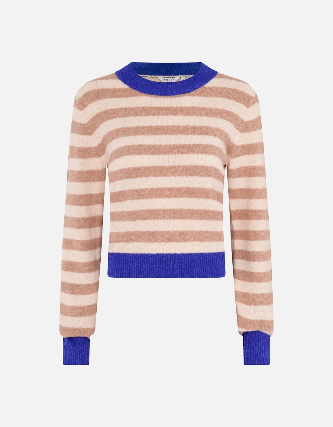 Pia Stripe Jumper in Cream stripe