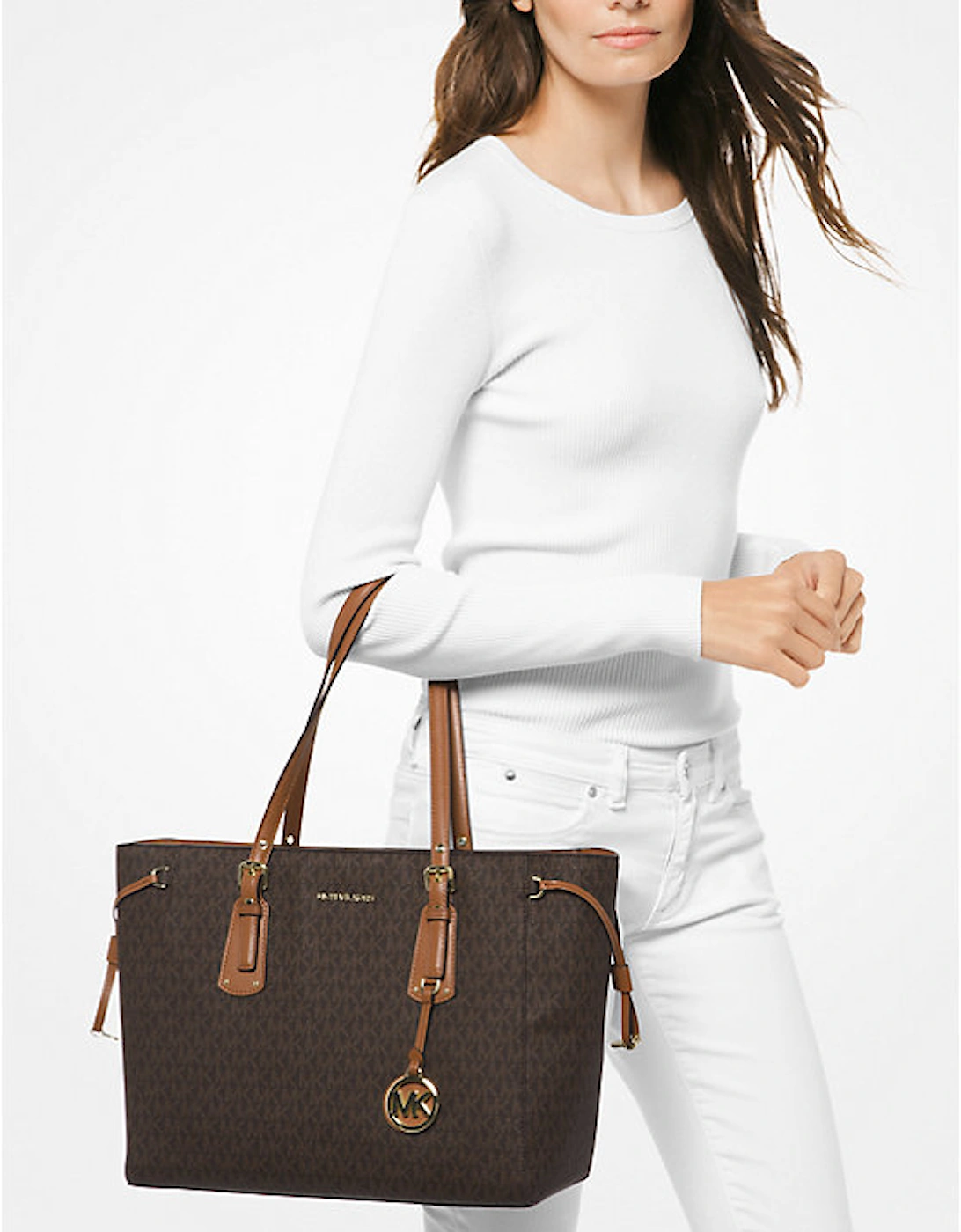 Voyager Medium Logo Tote Bag