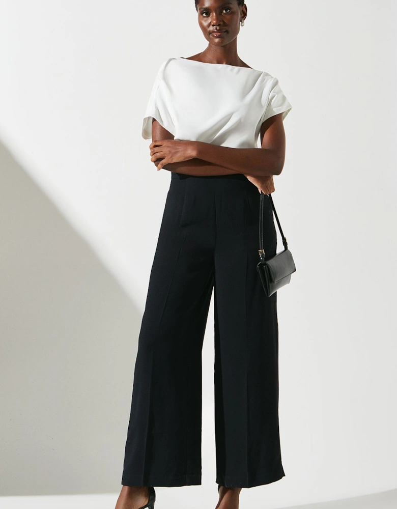 Pleat Off The Shoulder Jumpsuit