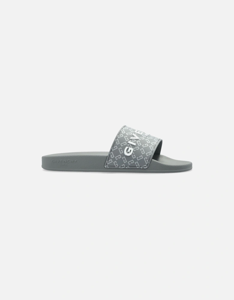 All Over Print Pool Sliders Grey